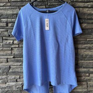 Joe Fresh Women's Activewear Blue Short Sleeve Top Size M New With Tags  Lightwe